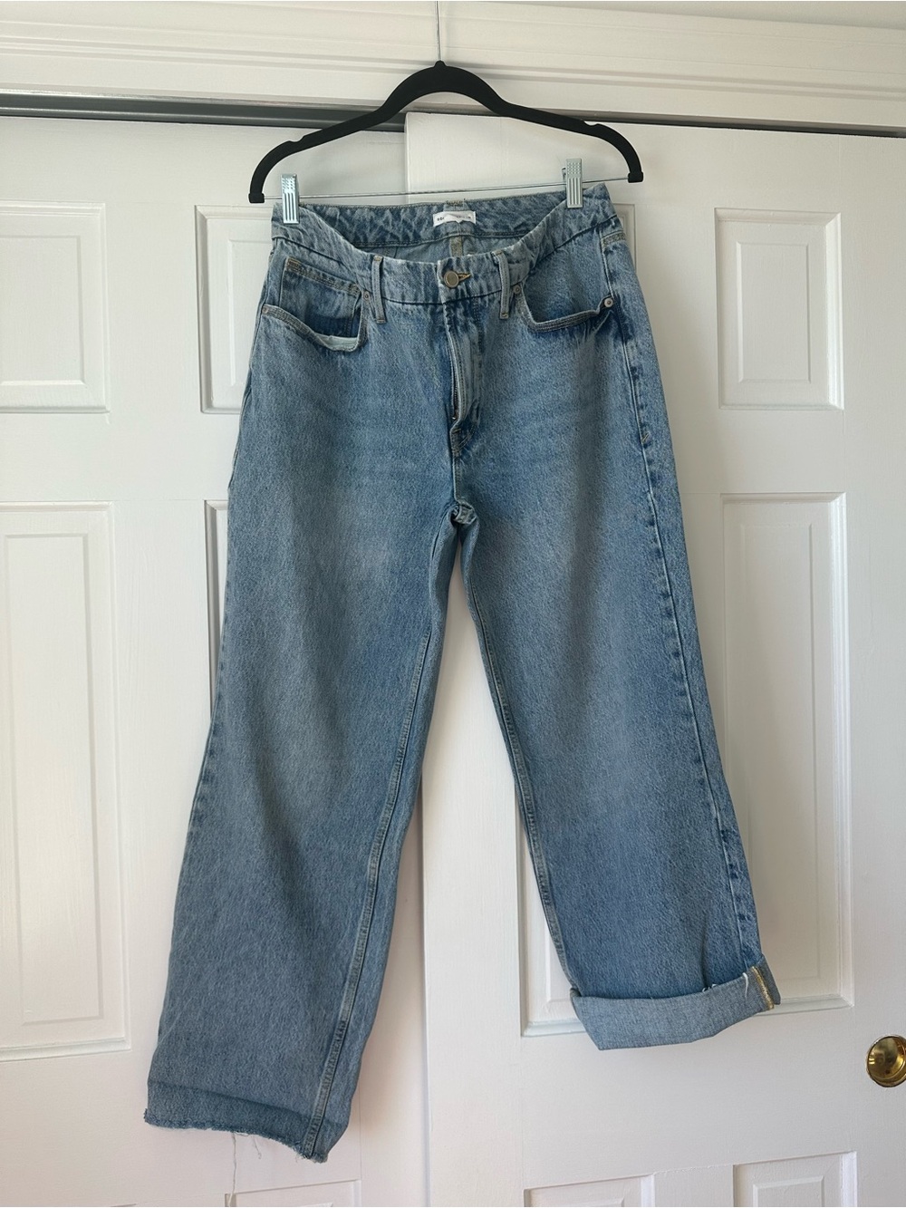 Good American Light Blue Boyfriend Jeans